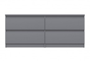 2.03.03.100.4 КАСТОР тумба 4 ящика RU серая в Чебаркуле - chebarkul.ok-mebel.com | фото 2