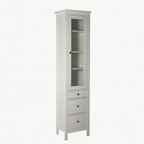 2.08.07.120.1 САГА шкаф с витриной 50 белый RU в Чебаркуле - chebarkul.ok-mebel.com | фото 2