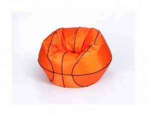 Кресло-мешок Баскетбольный мяч большой оранжево-черное в Чебаркуле - chebarkul.ok-mebel.com | фото 2