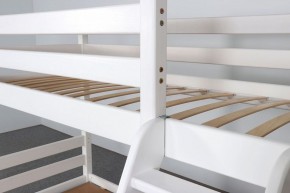 АДЕЛЬ Кровать двухъярусная с наклонной лестницей (белый) в Чебаркуле - chebarkul.ok-mebel.com | фото 6