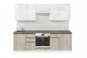 АНТИКА Кухонный гарнитур Базис (2400 мм) в Чебаркуле - chebarkul.ok-mebel.com | фото 3
