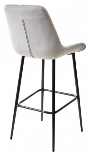 Барный стул ХОФМАН, цвет H-09 Светло-серый, велюр / черный каркас М-City в Чебаркуле - chebarkul.ok-mebel.com | фото 6