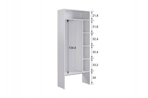 БАСКО Прихожая К1 (кашемир) в Чебаркуле - chebarkul.ok-mebel.com | фото 6
