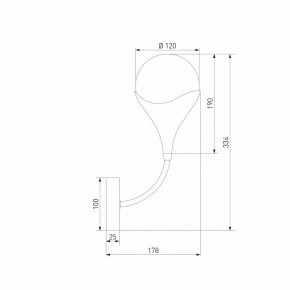Бра Eurosvet Calyx 60168/1 латунь в Чебаркуле - chebarkul.ok-mebel.com | фото 3
