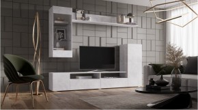 ДАЛЛАС Гостиная (модульная) цемент светлый в Чебаркуле - chebarkul.ok-mebel.com | фото