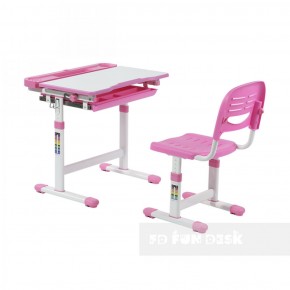 Комплект парта + стул трансформеры Cantare Pink в Чебаркуле - chebarkul.ok-mebel.com | фото 2