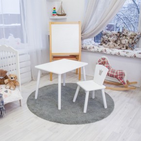 Детский комплект стол и стул «Корона» Rolti Baby (белый/белый, массив березы/мдф) в Чебаркуле - chebarkul.ok-mebel.com | фото 2
