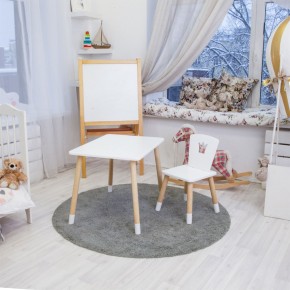 Детский комплект стол и стул «Корона» Rolti Baby (белый/береза, массив березы/мдф) в Чебаркуле - chebarkul.ok-mebel.com | фото 3