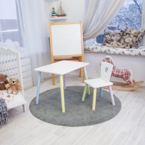 Детский комплект стол и стул «Корона» Rolti Baby (белый/цветной, массив березы/мдф) в Чебаркуле - chebarkul.ok-mebel.com | фото 2
