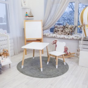 Детский комплект стол и стул «Мишка» Rolti Baby (белый/береза, массив березы/мдф) в Чебаркуле - chebarkul.ok-mebel.com | фото 3