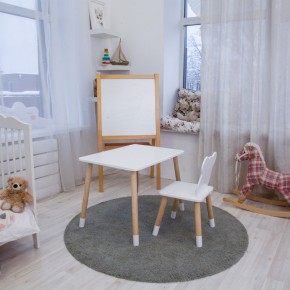 Детский комплект стол и стул «Мишка» Rolti Baby (белый/береза, массив березы/мдф) в Чебаркуле - chebarkul.ok-mebel.com | фото 4