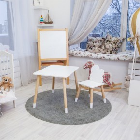 Детский комплект стол и стул «Облачко» Rolti Baby (белый/береза, массив березы/мдф) в Чебаркуле - chebarkul.ok-mebel.com | фото 4
