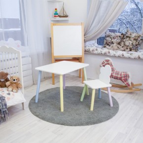 Детский комплект стол и стул «Облачко» Rolti Baby (белый/цветной, массив березы/мдф) в Чебаркуле - chebarkul.ok-mebel.com | фото 2