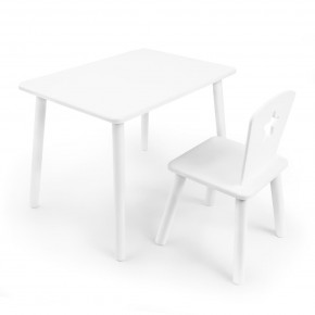 Детский комплект стол и стул «Звезда» Rolti Baby (белый/белый, массив березы/мдф) в Чебаркуле - chebarkul.ok-mebel.com | фото