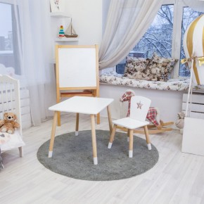 Детский комплект стол и стул «Звезда» Rolti Baby (белый/береза, массив березы/мдф) в Чебаркуле - chebarkul.ok-mebel.com | фото 3