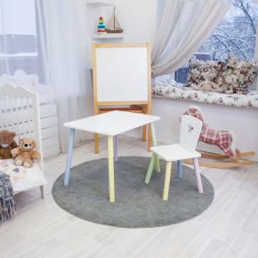 Детский комплект стол и стул «Звезда» Rolti Baby (белый/цветной, массив березы/мдф) в Чебаркуле - chebarkul.ok-mebel.com | фото 2