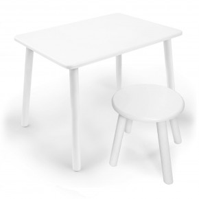 Детский комплект стол и табурет круглый Rolti Baby (белая столешница/белое сиденье/белые ножки) в Чебаркуле - chebarkul.ok-mebel.com | фото