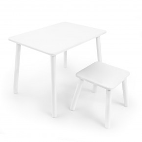 Детский комплект стол и табурет Rolti Baby (белая столешница/белое сиденье/белые ножки) в Чебаркуле - chebarkul.ok-mebel.com | фото 1