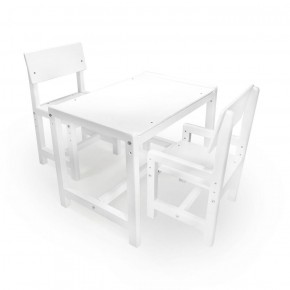 Детский растущий комплект стол и два стула  Я САМ "Лофт" (Белый, Белый) в Чебаркуле - chebarkul.ok-mebel.com | фото