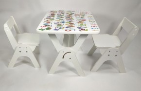 Детский растущий стол-парта и два стула Я САМ "Умка-Дуо" (Алфавит) в Чебаркуле - chebarkul.ok-mebel.com | фото 1