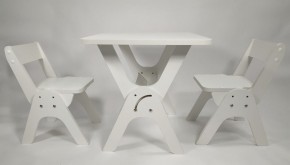 Детский растущий стол-парта и два стула Я САМ "Умка-Дуо" (Белый) в Чебаркуле - chebarkul.ok-mebel.com | фото