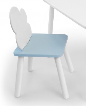 Детский стул Облачко (Белый/Голубой/Белый) в Чебаркуле - chebarkul.ok-mebel.com | фото 1
