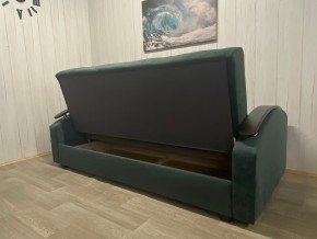 Диван Престиж-16 (НПБ+МДФ) велюр Sensey bottle green в Чебаркуле - chebarkul.ok-mebel.com | фото 2