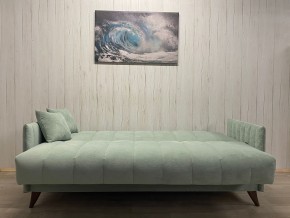 Диван Престиж-3 (НПБ) велюр Sensey mist green в Чебаркуле - chebarkul.ok-mebel.com | фото 3