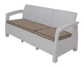 Диван Yalta Premium Sofa 3 Set (Ялта) белый (+подушки под спину) в Чебаркуле - chebarkul.ok-mebel.com | фото