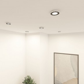 DK2441-WB Встраиваемый светильник DUAL 9+9 Вт, LED 4000K, IP 20, d120mm, белый/черный, алюминий/акрил в Чебаркуле - chebarkul.ok-mebel.com | фото 6