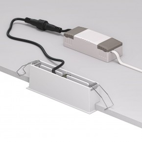 DK2514-WB Встраиваемый светильник SPACE со светодиодом L126mm 220V 10W 38° 4000К IP20 белый/черный алюминий в Чебаркуле - chebarkul.ok-mebel.com | фото 3