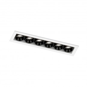 DK2514-WB Встраиваемый светильник SPACE со светодиодом L126mm 220V 10W 38° 4000К IP20 белый/черный алюминий в Чебаркуле - chebarkul.ok-mebel.com | фото 5