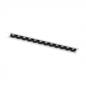 DK2515-WB Встраиваемый светильник SPACE со светодиодом L240mm 220V 20W 38° 4000К IP20 белый/черный алюминий в Чебаркуле - chebarkul.ok-mebel.com | фото 4