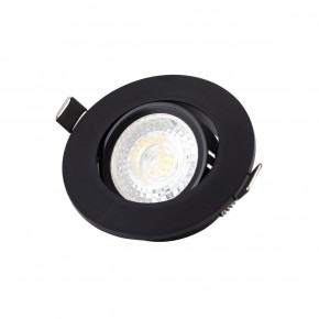 DK3020-BK Встраиваемый светильник, IP 20, 10 Вт, GU5.3, LED, черный, пластик в Чебаркуле - chebarkul.ok-mebel.com | фото 1