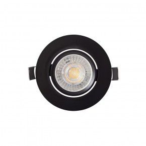 DK3020-BK Встраиваемый светильник, IP 20, 10 Вт, GU5.3, LED, черный, пластик в Чебаркуле - chebarkul.ok-mebel.com | фото 3