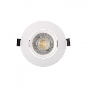 DK3020-WH Встраиваемый светильник, IP 20, 10 Вт, GU5.3, LED, белый, пластик в Чебаркуле - chebarkul.ok-mebel.com | фото 1