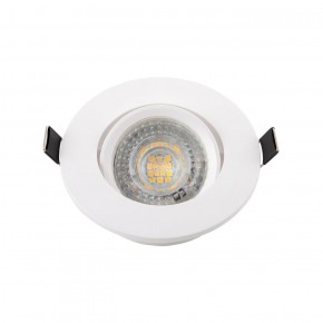 DK3020-WH Встраиваемый светильник, IP 20, 10 Вт, GU5.3, LED, белый, пластик в Чебаркуле - chebarkul.ok-mebel.com | фото 2