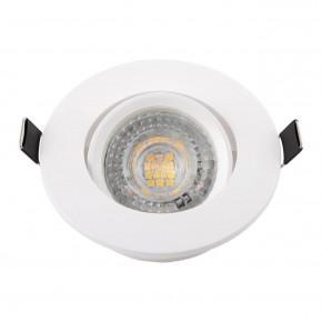 DK3020-WH Встраиваемый светильник, IP 20, 10 Вт, GU5.3, LED, белый, пластик в Чебаркуле - chebarkul.ok-mebel.com | фото 4
