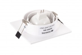 DK3021-WH Встраиваемый светильник, IP 20, 10 Вт, GU5.3, LED, белый, пластик в Чебаркуле - chebarkul.ok-mebel.com | фото 4