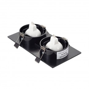 DK3022-BK Встраиваемый светильник, IP 20, 10 Вт, GU5.3, LED, черный, пластик в Чебаркуле - chebarkul.ok-mebel.com | фото 3