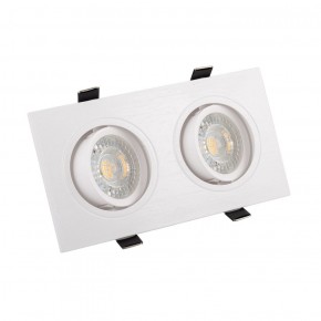 DK3022-WH Встраиваемый светильник, IP 20, 10 Вт, GU5.3, LED, белый, пластик в Чебаркуле - chebarkul.ok-mebel.com | фото 3