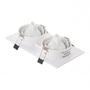DK3022-WH Встраиваемый светильник, IP 20, 10 Вт, GU5.3, LED, белый, пластик в Чебаркуле - chebarkul.ok-mebel.com | фото 3