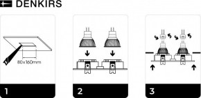 DK3022-WH Встраиваемый светильник, IP 20, 10 Вт, GU5.3, LED, белый, пластик в Чебаркуле - chebarkul.ok-mebel.com | фото 6
