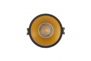 DK3026-BG Встраиваемый светильник, IP 20, 10 Вт, GU5.3, LED, черный/золотой, пластик в Чебаркуле - chebarkul.ok-mebel.com | фото