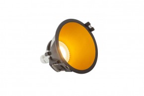 DK3026-BG Встраиваемый светильник, IP 20, 10 Вт, GU5.3, LED, черный/золотой, пластик в Чебаркуле - chebarkul.ok-mebel.com | фото 3