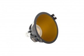 DK3026-BG Встраиваемый светильник, IP 20, 10 Вт, GU5.3, LED, черный/золотой, пластик в Чебаркуле - chebarkul.ok-mebel.com | фото 4