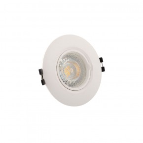 DK3028-WH Встраиваемый светильник, IP 20, 10 Вт, GU5.3, LED, белый, пластик в Чебаркуле - chebarkul.ok-mebel.com | фото 2