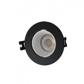 DK3061-BK+WH Встраиваемый светильник, IP 20, 10 Вт, GU5.3, LED, черный/белый, пластик в Чебаркуле - chebarkul.ok-mebel.com | фото