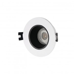 DK3061-WH+BK Встраиваемый светильник, IP 20, 10 Вт, GU5.3, LED, белый/черный, пластик в Чебаркуле - chebarkul.ok-mebel.com | фото 1
