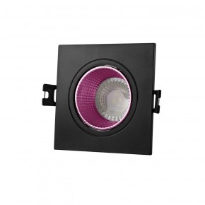 DK3071-BK+PI Встраиваемый светильник, IP 20, 10 Вт, GU5.3, LED, черный/розовый, пластик в Чебаркуле - chebarkul.ok-mebel.com | фото